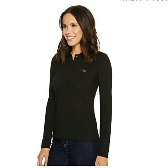 lacoste long sleeve polo womens